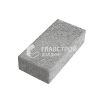 Тротуарная плитка 100х200х60, серо-белая на камне