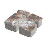 Тротуарная плитка Классика 4 камня, сомон на камне, 6 см